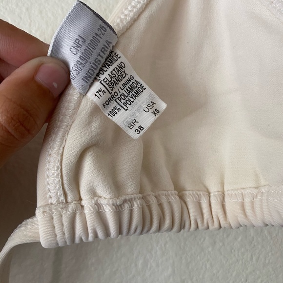 SOLD white bikini top - Picture 3 of 3